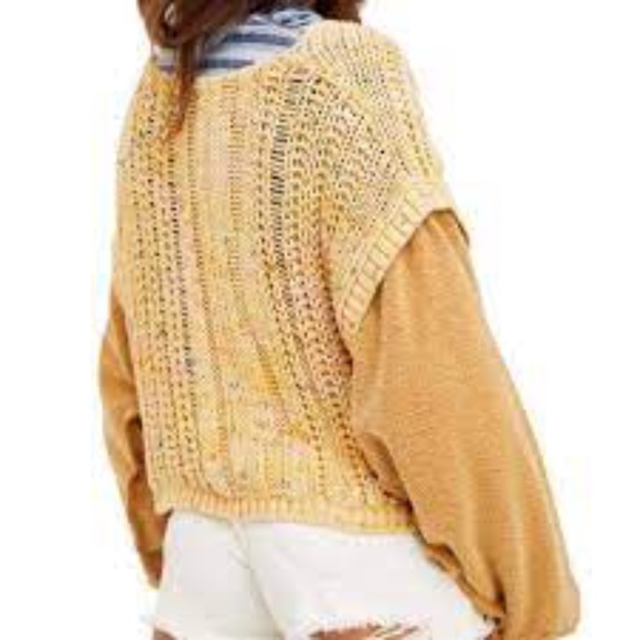 Free People Honey Cable Pullover Sweater  in Various NWT - Picture 3 of 7